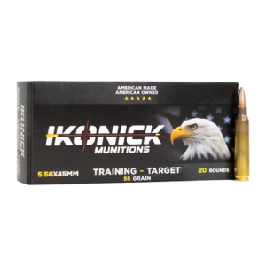 Ikonick Usa IU-556-55FM-B20 Premium Range 5.56x45mm 55gr Full Metal Jacket Boat Tail 20 Per Box nick Usa IU-556-55FM-B20 Premium Range 5.56x45mm 55gr Full Metal Jacket Boat Tail 20 Per Box Ammo