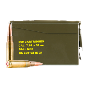 an 810091156261 7.62x51mm 147 Gr Full Metal Jacket Ammo