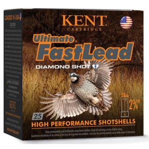 Kent Cartridge K28UFL247.5 Ultimate Fast Lead 28 Gauge 2.75 7/8oz 7.5Shot 25 Per Box t Cartridge K28UFL247.5 Ultimate Fast Lead 28 Gauge 2.75 7/8oz 7.5Shot 25 Per Box Ammo