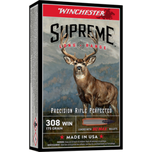 Winchester Ammo S308BC Supreme Long Range 308Win 175gr BC Max 20 Per Box/10 Case chester S308BC Supreme Long Range 308Win 175gr BC Max 20 Per Box/10 Case Ammo