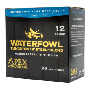 Apex Ammunition WS3-BB75 Waterfowl TSS/S3 12 Gauge 3 1 5/16oz BB/7.5 Shot 25 Per Box x Ammunition WS3-BB75 Waterfowl TSS/S3 12 Gauge 3 1 5/16oz BB/7.5 Shot 25 Per Box Ammo