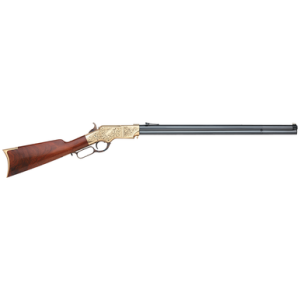 Taylors And Company Taylors & Company 550295 1860 Brass Engraved 45 Colt (LC) 13+1 24.25" Blued Octagon Barrel, Brass Engraved - $2075.99 at DEGuns