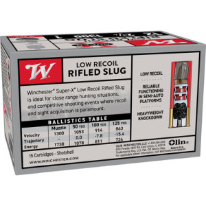 Winchester Ammo X12RS15VPR Super X 12 Gauge 2.75 1oz Slug Shot 15 Per Box chester X12RS15VPR Super X 12 Gauge 2.75 1oz Slug Shot 15 Per Box Ammo