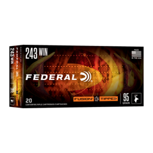 Federal F243TFS1 243 Win 95gr Fusion Soft Point 20 Per Box eral F243TFS1 243 Win 95gr Fusion Soft Point 20 Per Box Ammo