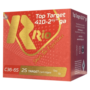 Rio Ammunition Top Target 410 Gauge 2.50 1/2 Oz 7.5 Shot 25 Per Box Ammunition Top Target 410 Gauge 2.50 1/2 Oz 7.5 Shot 25 Per Box Ammo
