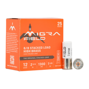 Migra Ammunition Migra Ammunitions M12UF68 12Gauge 2.75" 1 3/8oz 6/8Shot 25 Per Box - $16.39 at DEGuns