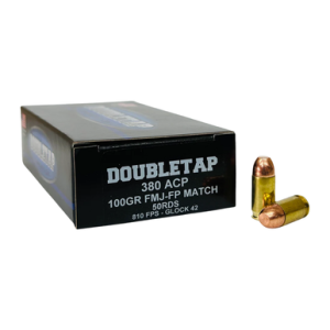 Doubletap DoubleTap Ammunition 380ACP100FMJ 380ACP 100gr Full Metal Jacket Flat Point 50 Per Box - $30.59 at DEGuns