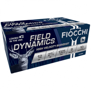 cchi 12HV9P Field Dynamics 12 Gauge 2.75 9 Pellets 00 Buck Shot 10 Per Box Ammo