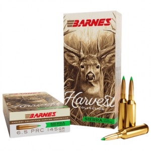 Barnes Bullets Harvest Rifle Cartridges, 145gr Sierra Tipped GameKing 20 Per Box/10 Case 6.5PRC - 32401