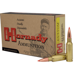 Hornady 81513 Custom 6.5 Grendel 90gr CX 20 Per Box