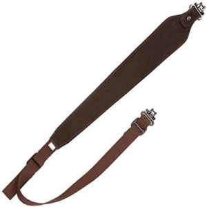 Allen 8140 Big Game Rifle Sling w/Swivels Brown Suede w/Embroidered Deer Silhouette Adjustable Length 25