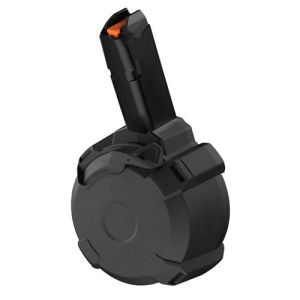 pul MAG1137-BLK PMAG D-50 GL9 Black Drum 50rd For 9mm Luger Carbine With Glock Patten Mag Well Ammo