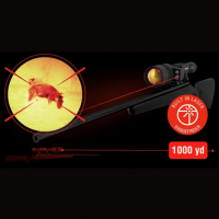 ATN Thor 5 XD LRF Thermal Rifle Scope, Black Smart Mil Dot Reticle w/Zoom, 1280x1024, 60 fps Resolution - TIWST51210LRF