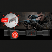 ATN Thor 5 XD LRF Thermal Rifle Scope Black - TIWST51250LRF