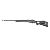 Christensen Arms Summit TI Full Size 6.5 Creedmoor Rifle with 24" Natural Titanium Steel Threaded Barrel, Natural Titanium Aluminum Receiver, Black with Gray Webbing Fixed Thumbhole Stock - CA10269H14221