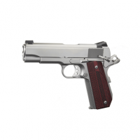 Ed Brown KC18SS Kobra Carry 45 ACP 4.25" 7+1 Stainless Steel Matte Stainless w/Snakeskin Slide Laminate Wood Grip