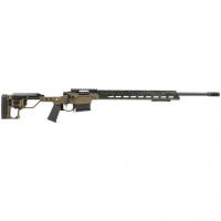 Christensen Arms Modern Precision Full Size 308 Win Rifle with 24" Carbon Fiber Barrel, Black Nitride Aluminum Receiver, Desert Brown Anodized Billet Chassis w/Folding & MagneLock Technology Stock, Black Polymer Grip - 8010300802