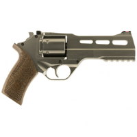 Chiappa Firearms 340223 Rhino 50DS 357 Mag 6rd 5" Nickel-Plated Steel Barrel & Cylinder Nickel-Plated Aluminum Frame with Walnut Grip