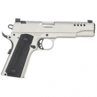 Auto-Ordnance 1911TCAC6 1911-A1 45 ACP 5" 7+1 Savage Silver Cerakote Stainless Steel Frame & Slide Black Rubber Grip Night Sights