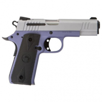 Citadel CIT380OLALA M1911 Baby Compact Frame 380 ACP 7+1, 3.75" Stainless Steel Barrel, Silver Serrated Steel Slide, Crushed Orchard Cerakote Aluminum Frame w/Beavertail, Ambidextrous