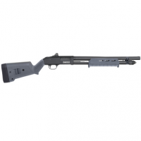 Mossberg 590S with Optic Compact 12 Gauge Pump Shotgun with 18.50" Matte Blued Steel Barrel - 51606