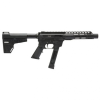 Freedom Ordnance FX9P8 FX-9 9mm Luger 8.25" 33+1 Black Hard Coat Anodized Black Polymer Grip KAK Shockwave Pistol Brace