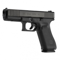 Glock PA225S201 G22 Gen5 40 S&W 4.49" 10+1 Black nDLC Steel w/Front Serrations Slide Black Rough Texture Interchangeable Backstraps Grip Fixed Sights