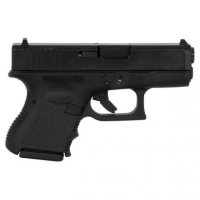 Glock UI2650201 G26 Gen 3 Double 9mm Luger 3.42" 10+1 Black Polymer Grip/Frame Grip Black