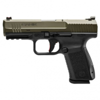 Century HG3898GN TP9SF Elite Single/Double 9mm Luger 4.2" 15+1 Black Interchangeable Backstrap Grip OD Green