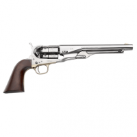 Pietta PF60OS448 1860 Army "Old Silver" 44 Cal 8" 6rd Old Silver Steel Frame, Cylinder & Round Barrel w/Walnut Grip