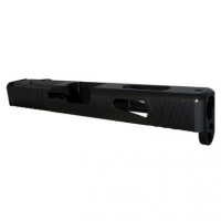 RIVAL ARMS RA10G106A Precision Slide Doc Optic Cut Compatible with Glock 17 Gen 4 17-4 Stainless Steel Black