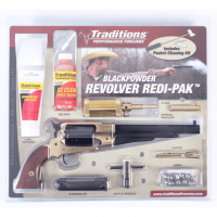 Traditions FRS18581 1858 Army SAO 44 Cal Black Powder Pistol