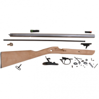 Traditions KRC53008 Deerhunter 50 Cal Percussion 24" Natural Stainless Octagon Barrel Unfinished Hardwood Stock Sidelock Action Lite Optic Sights