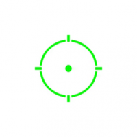 Holosun SCSVP9GR SCS Fits HK VP9 Pistol Matte Black 2 MOA Green Dot 32 MOA Green Circle Multi Reticle