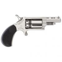 North American Arms 22MCTW Wasp Combo 22 LR,22 Mag 5rd 1.63" Overall Stainless Steel with Black Pebbled Rubber Grip