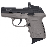 SCCY 9mm Pistol Sniper Grey Frame w/ CT Red Dot