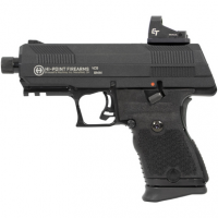 Hi-Point YC9 w/Red Dot 9mm Luger 10+1 4.12" Black Steel Threaded Barrel, Black YC9 Styled/Serrated Slide, Black Polymer Frame w/Picatinny Rail, Black Plastic Grips, Crimson Trace Red Dot - YC9RDCT