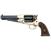 Pietta 1858 Remington Brass Sheriff .44 Caliber Revolver with 5.50" Blued Octagonal Steel Barrel - PF58BR44512