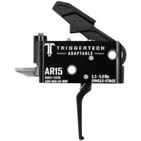 TriggerTech AR0SBB25NNF Adaptable Flat Single-Stage 2.5-5.0 lbs Adjustable for AR-15