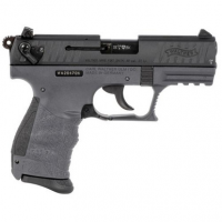 Walther Arms 5120765 P22 Q 22 LR 3.42" 10+1 Tungsten Gray Polymer Frame Black Steel Slide Black Interchangeable Backstrap Grip