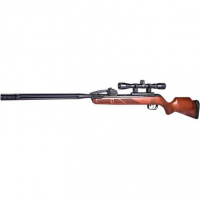 Gamo 611003875554 Swarm Bone Collector Gen2 ITG 22 Pellet Black Checkered Beechwood 3-9x40mm Scope