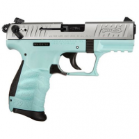 Walther Arms 5120362 P22 *CA Compliant 22 LR 3.42" 10+1 Angel Blue Black Tenifer Slide Angel Blue Polymer Grip