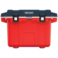 Pelican 30Q5REDBLUWHT Personal Cooler Elite Red/White/Blue Polypropylene 30 QT