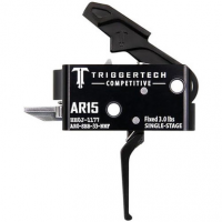 TriggerTech AR0SBB33NNF Competitive Flat Single-Stage 3 lbs Fixed for AR-15