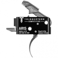 TriggerTech AR0SBS33NNP Competitive Stainless Pro Curved Single-Stage 3 lbs Fixed for AR-15