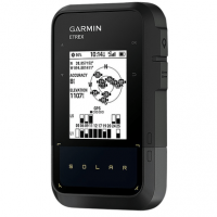 Garmin 0100278200 eTrex Solar GPS/Smart Features, 28MB Memory Black 2.20" Transflective/Monochrome Display, Compatible w/Garmin Explore App