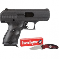 Hi-Point 916HCKNIFE C9 Compact 9mm Luger 3.50" 8+1 Black Black Steel Slide Black Polymer Grip w/Case & Knife