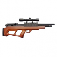 Beeman 1357 Under-Lever Pre-Charged Pneumatic 177 Pellet 12rd Black European Hardwood Stock 4x32mm Scope