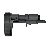 SB Tactical PDW01SB PDW Black Elasto-Polymer 3-Position Adjustable for AR-Platforms (Tube Included)