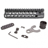 BCM KMRA8556BK KMR Alpha Handguard 8" Aluminum with Black Anodized & KeyMod Slots for AR-15